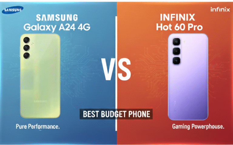 Samsung Galaxy A24 4G Vs Infinix hot 60 pro-Best budget phone under 50k