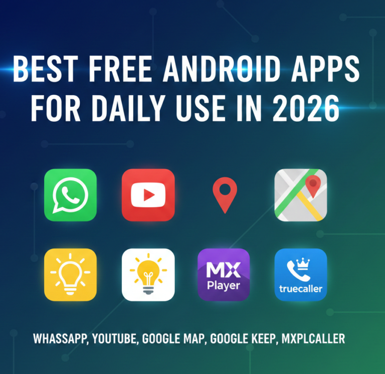 BEST FREE ANDROID APPPS FOR DAILY USE IN 2026