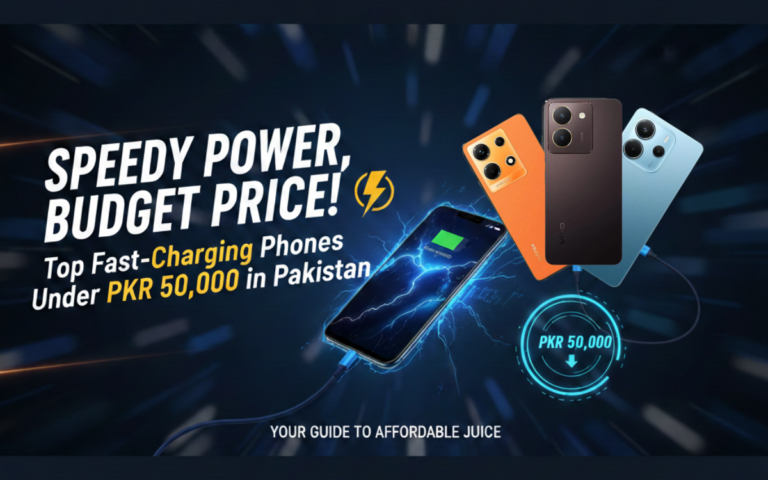 Best Budget Phones with Fast Charging Under PKR 50,000 in Pakistan