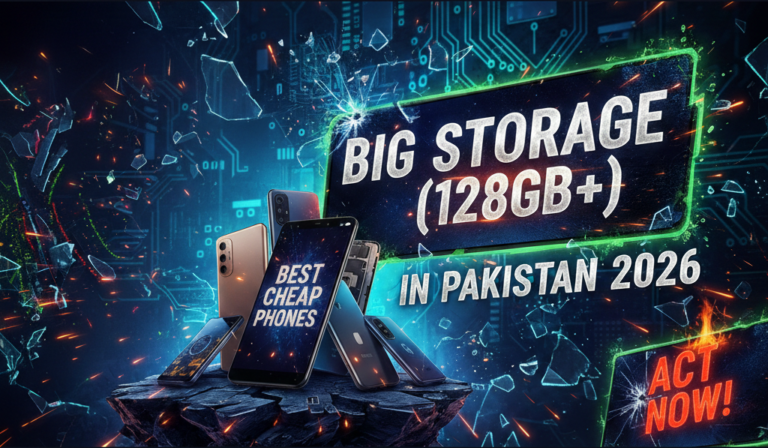 Best Cheap Phones with Big Storage (128GB+) in Pakistan 2026